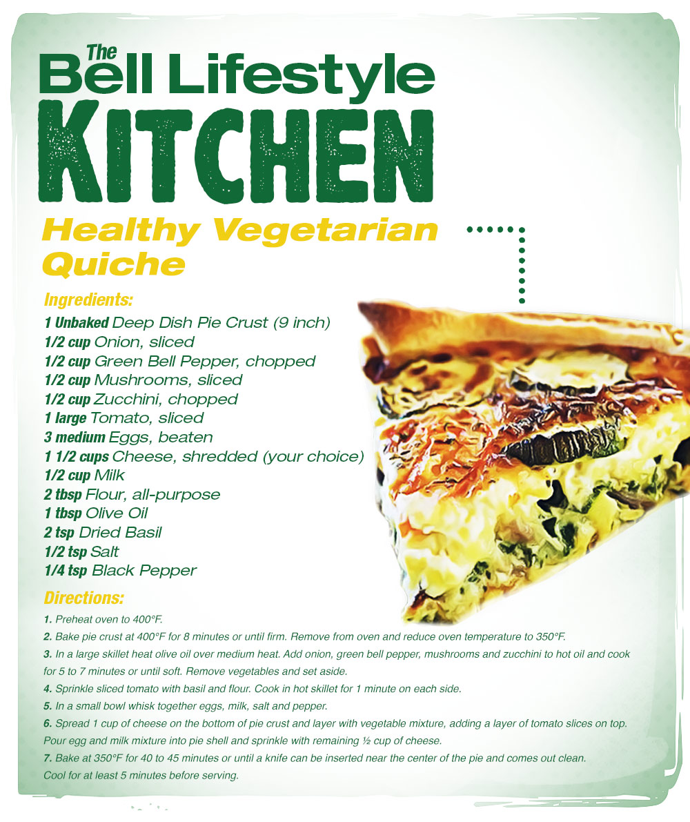 Healthy Vegetarian Quiche Recipe | Bell Wellness Center