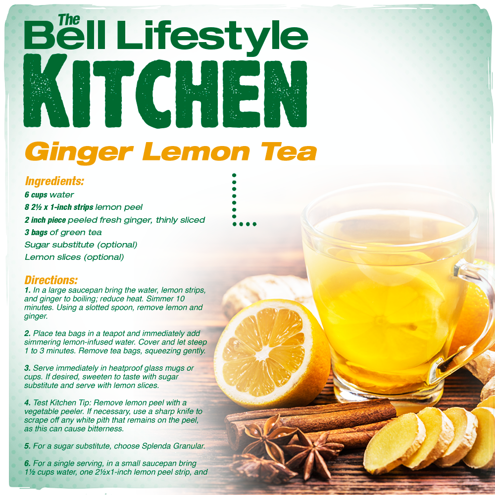 Ginger-Lemon Tea Recipe  Bell Wellness Center